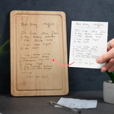 Engraved Custom Handwriting Rectangle Board